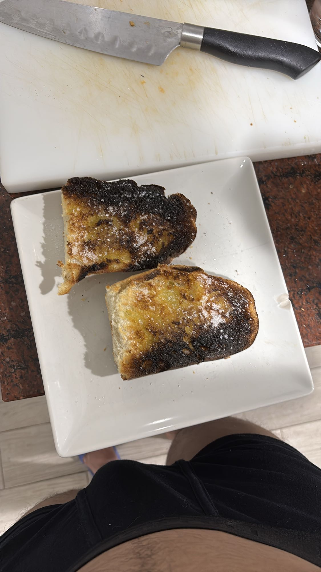 Pan tostado con aceites