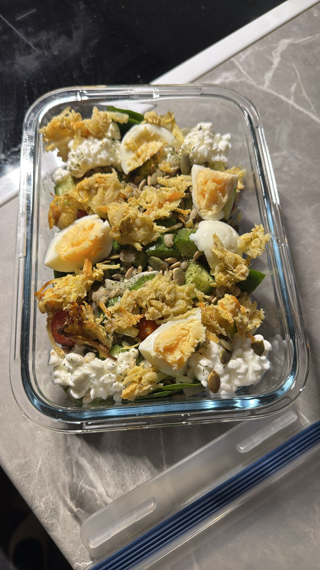 Ägg- och kesosallad