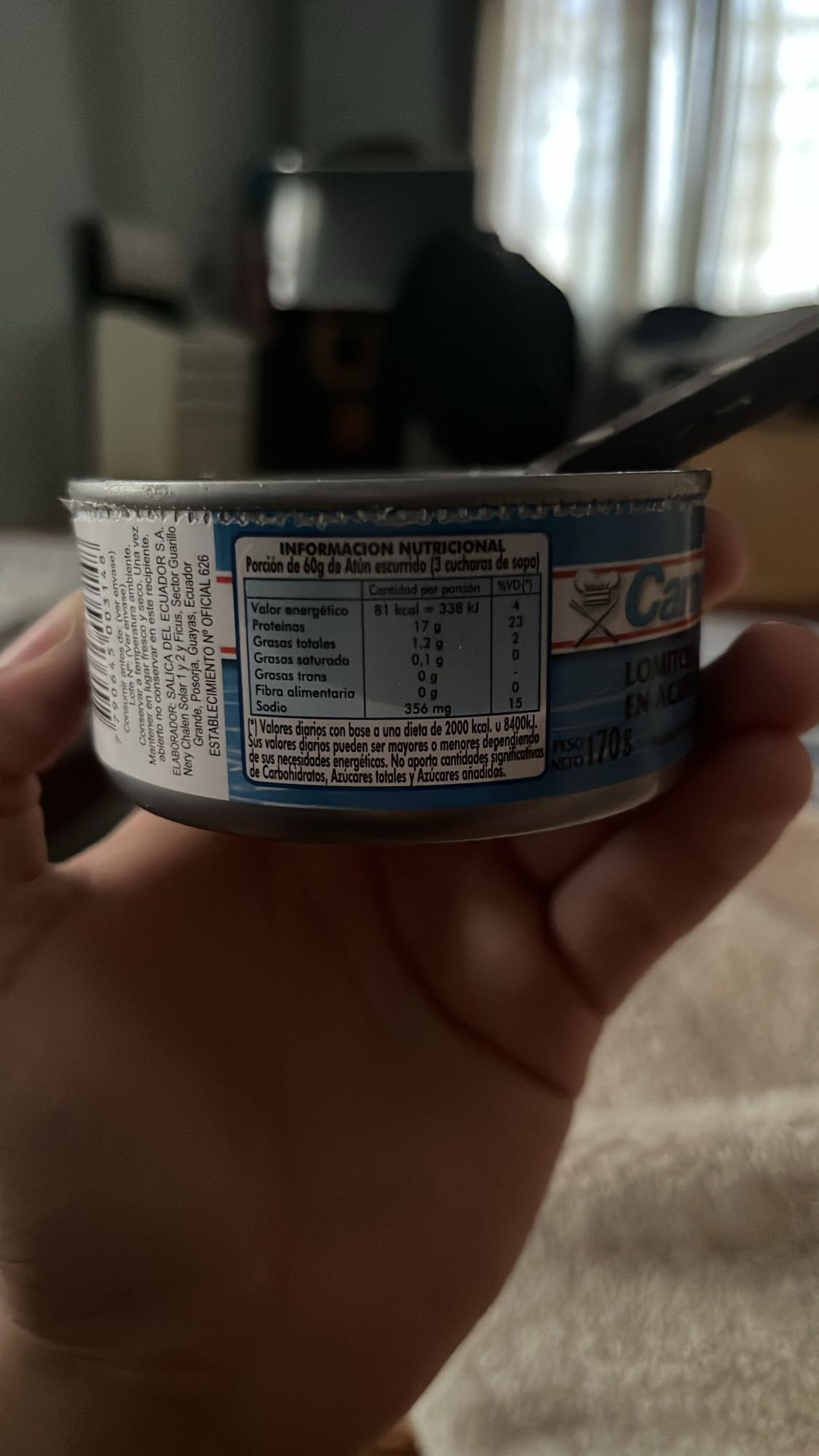 Atún en aceite escurrido