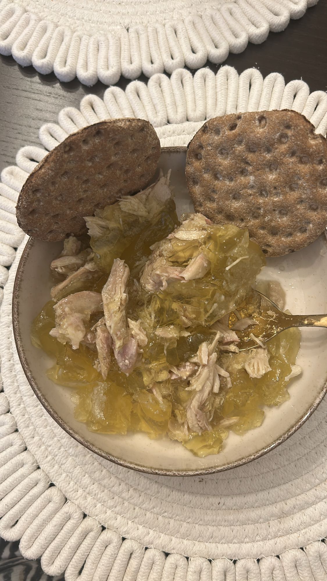 Piftie cu pâine crocantă