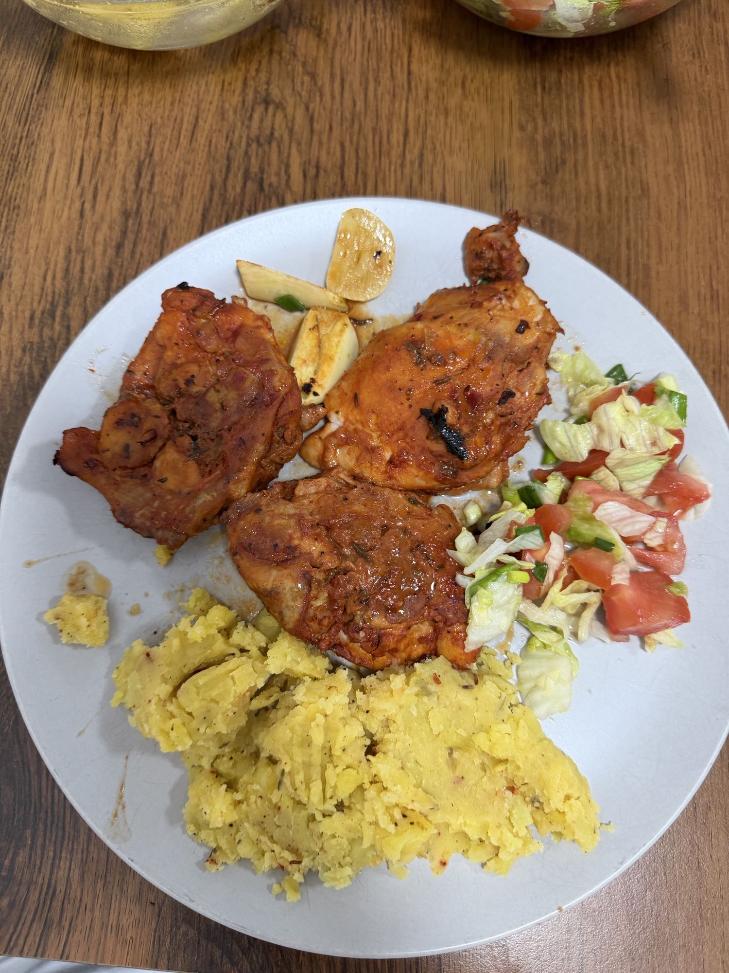 Grilled Chicken with Mofongo