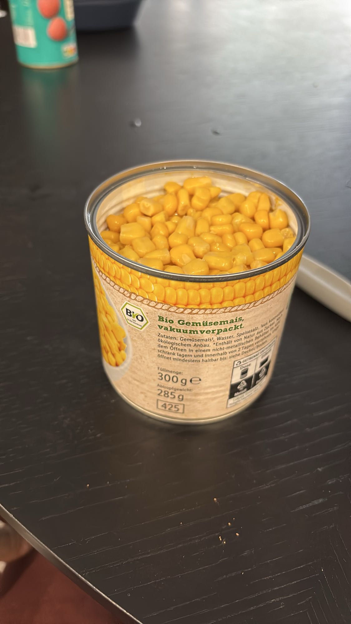 Maïs doux en conserve