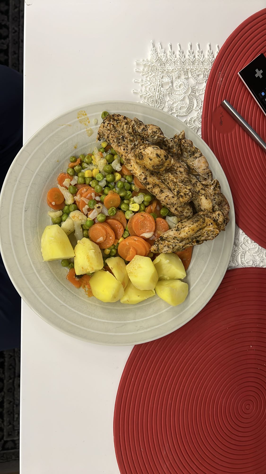 Indyk z warzywami i ziemniakami