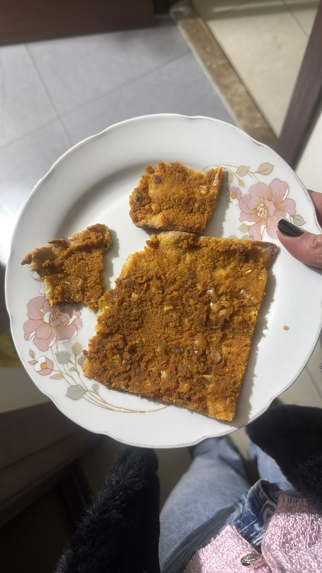 Spiced flatbread slice