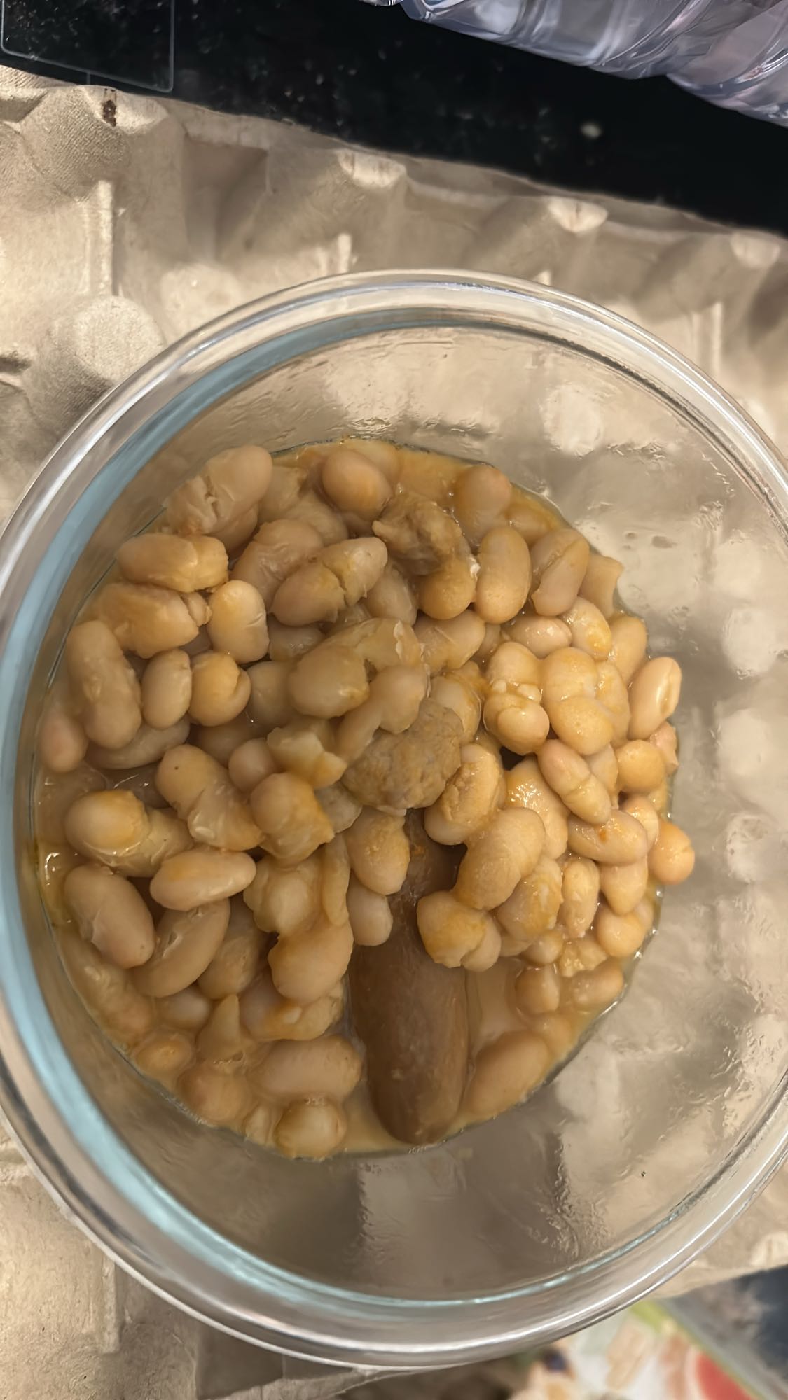 haricots blancs et saucisse