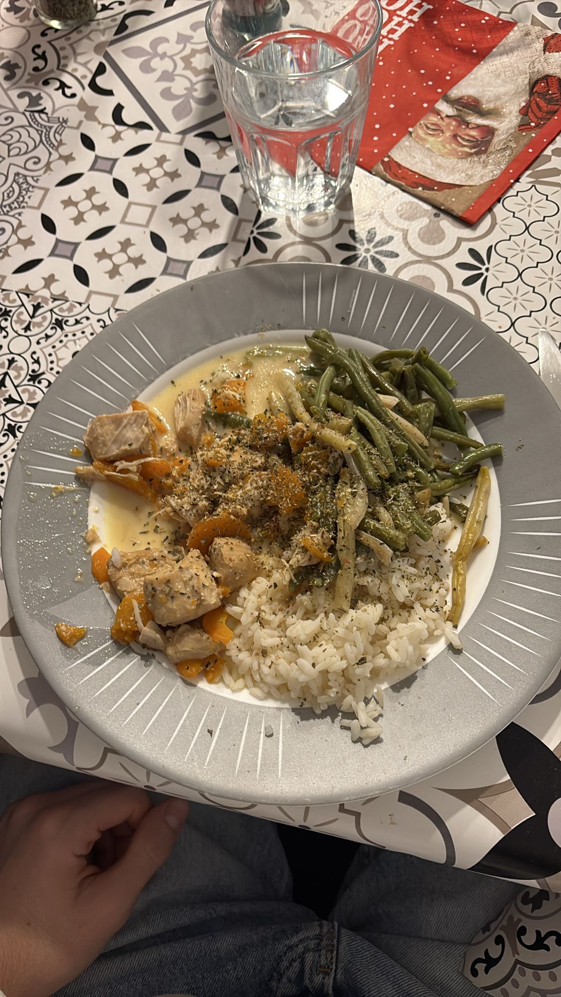 Chicken rice with veggies