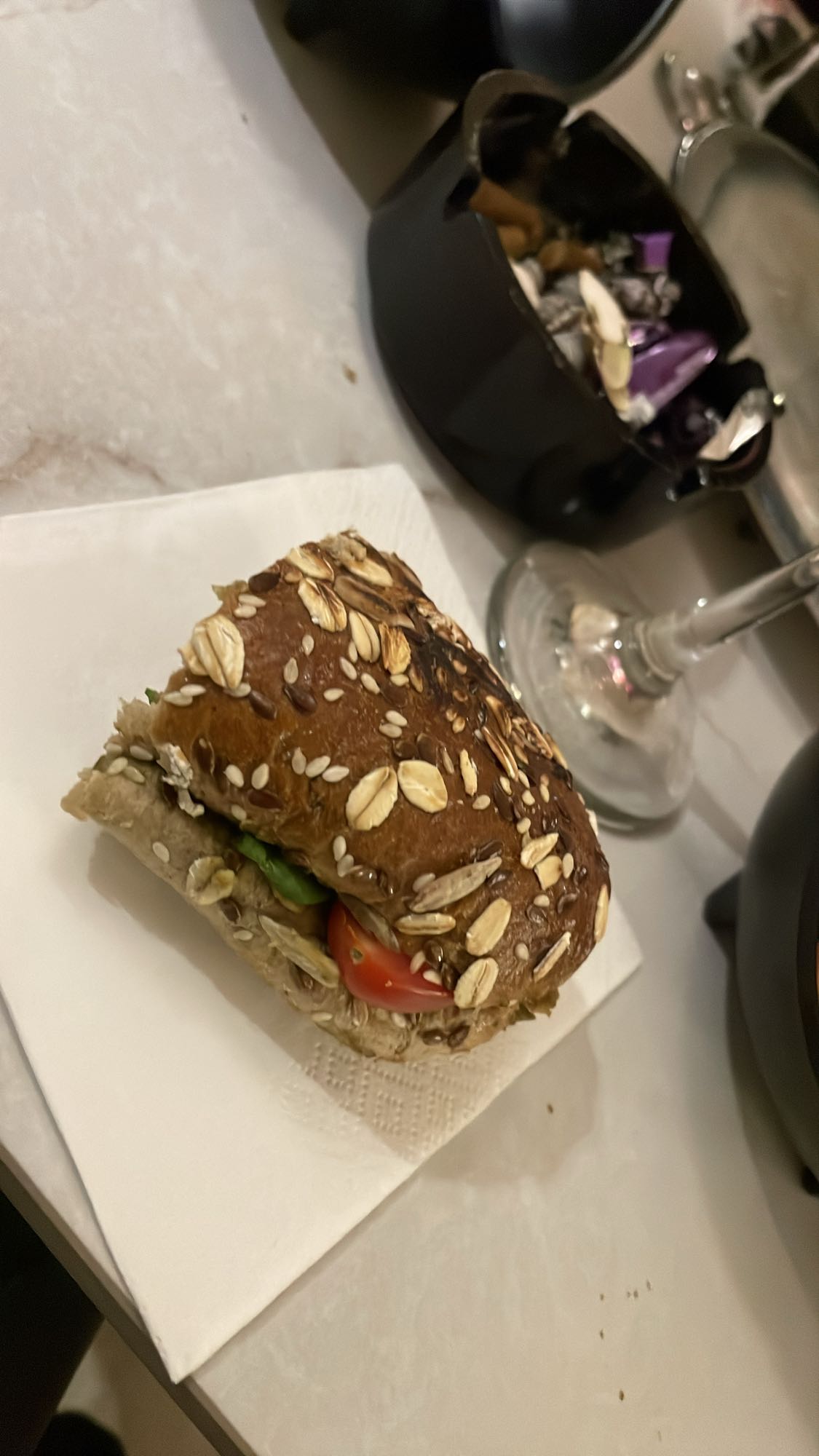 Seeded Veggie Sandwich