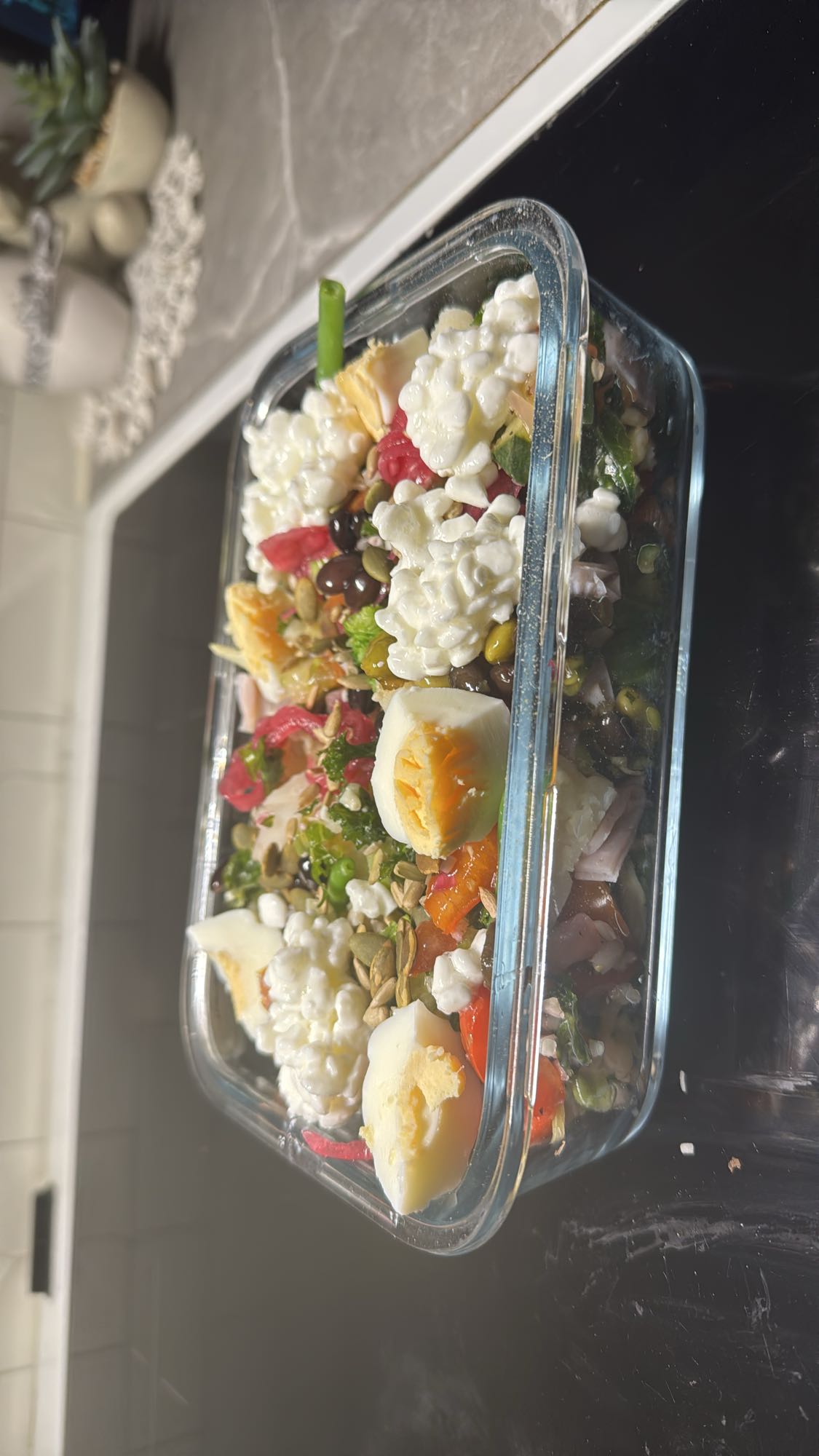 Ägg- och kesosallad