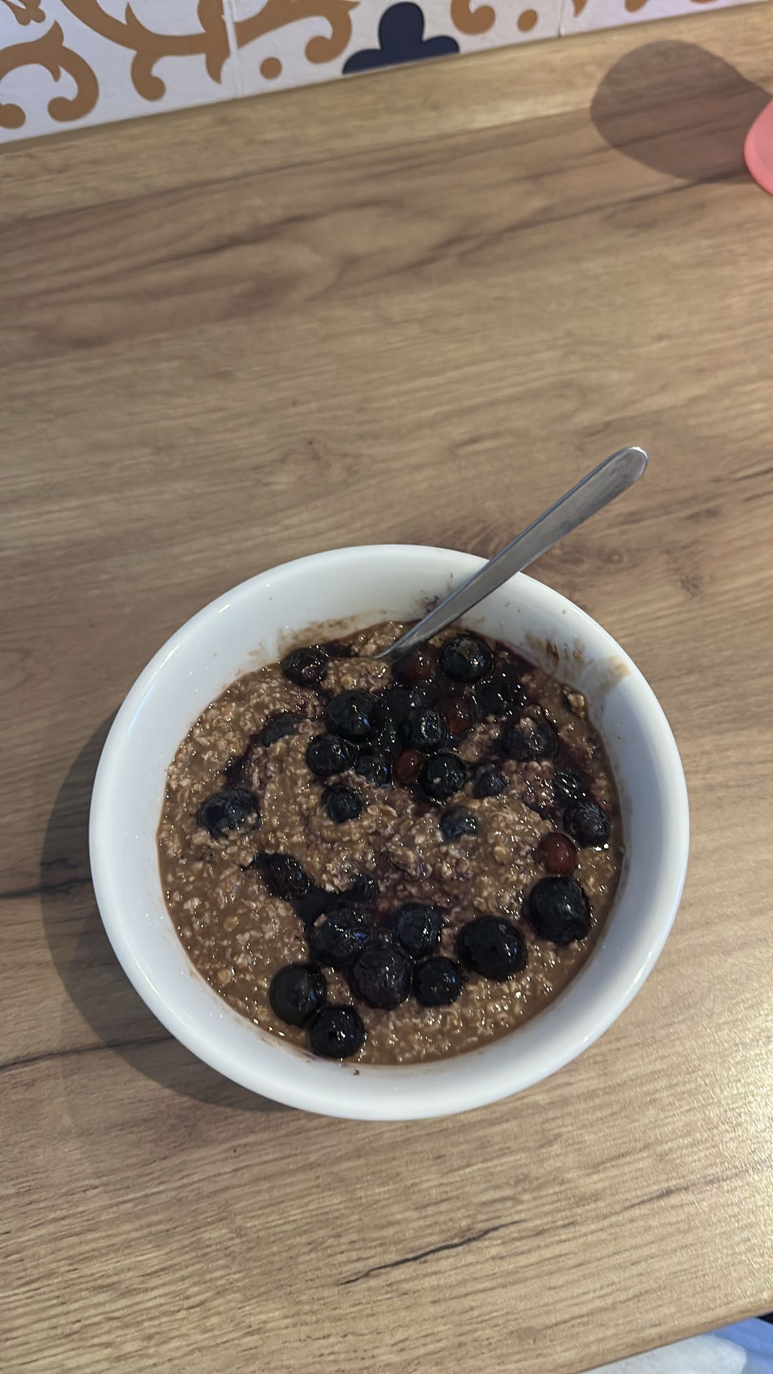 avena con arándanos