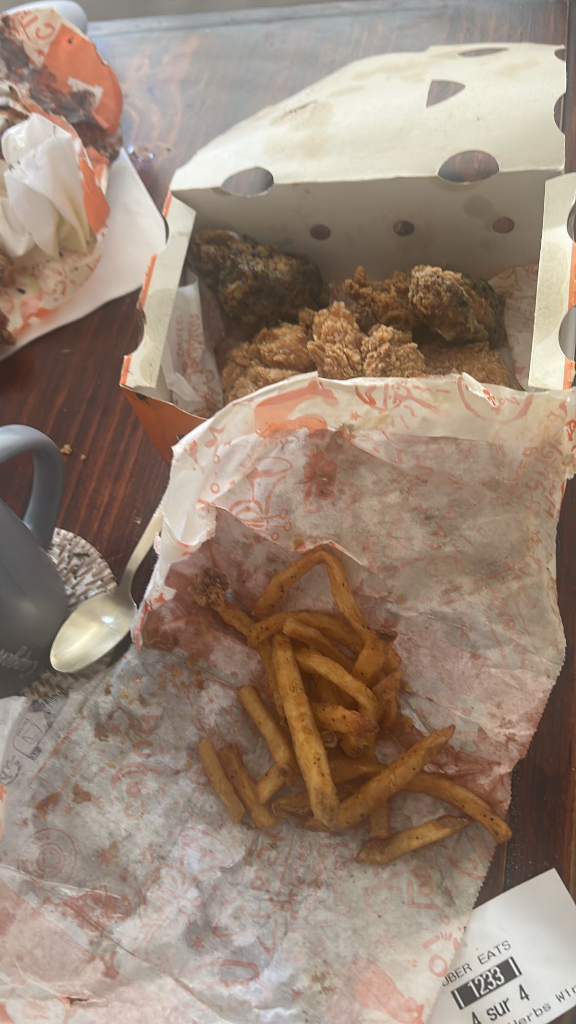 Poulet frit et frites