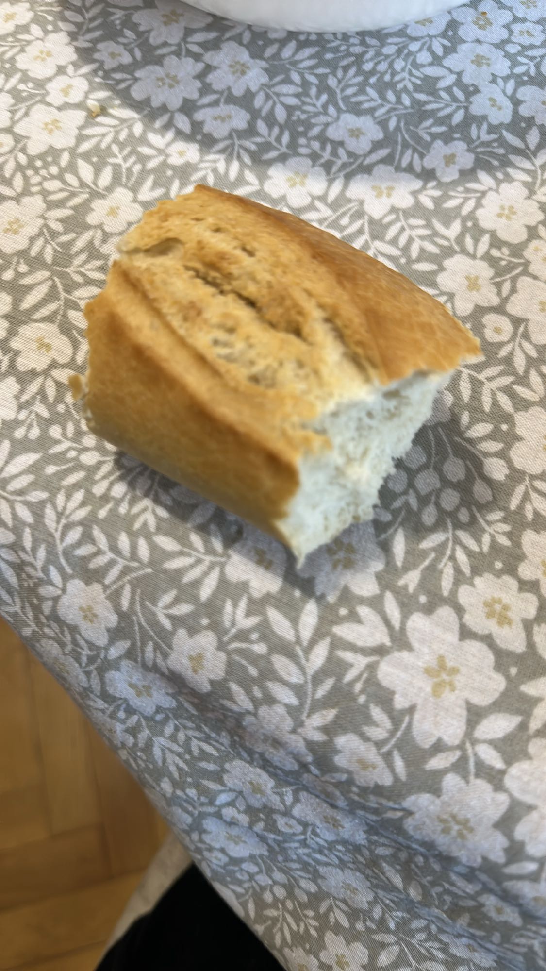 Small white bread piece