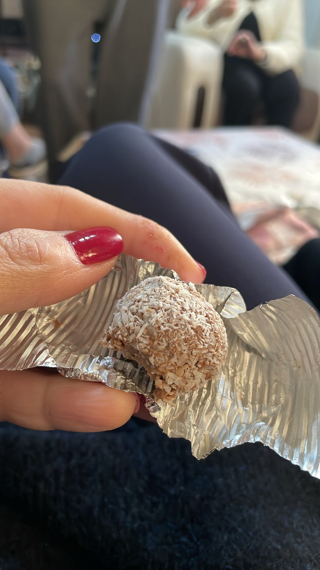 Coconut chocolate truffle