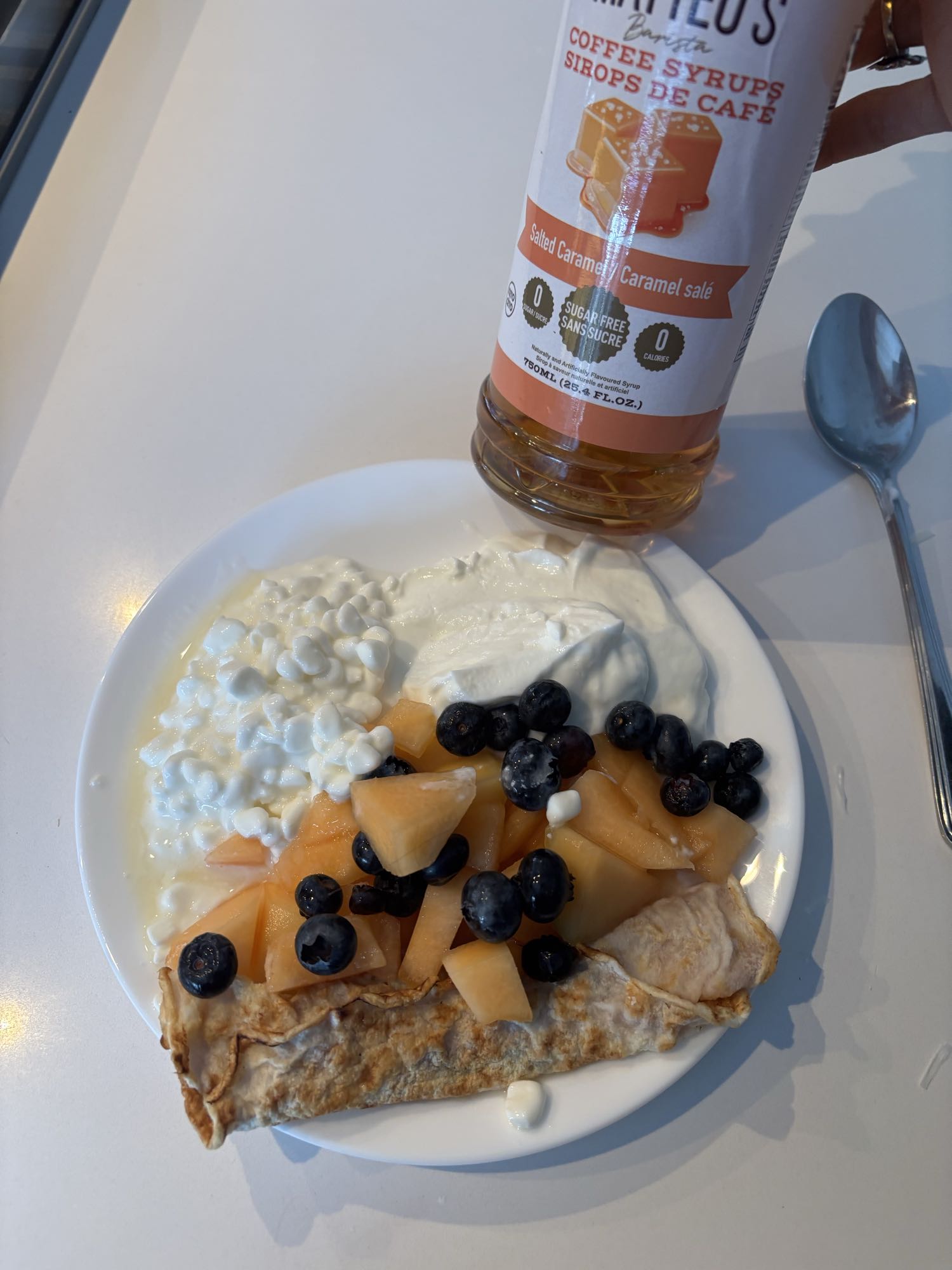 Crêpe fruits et fromage