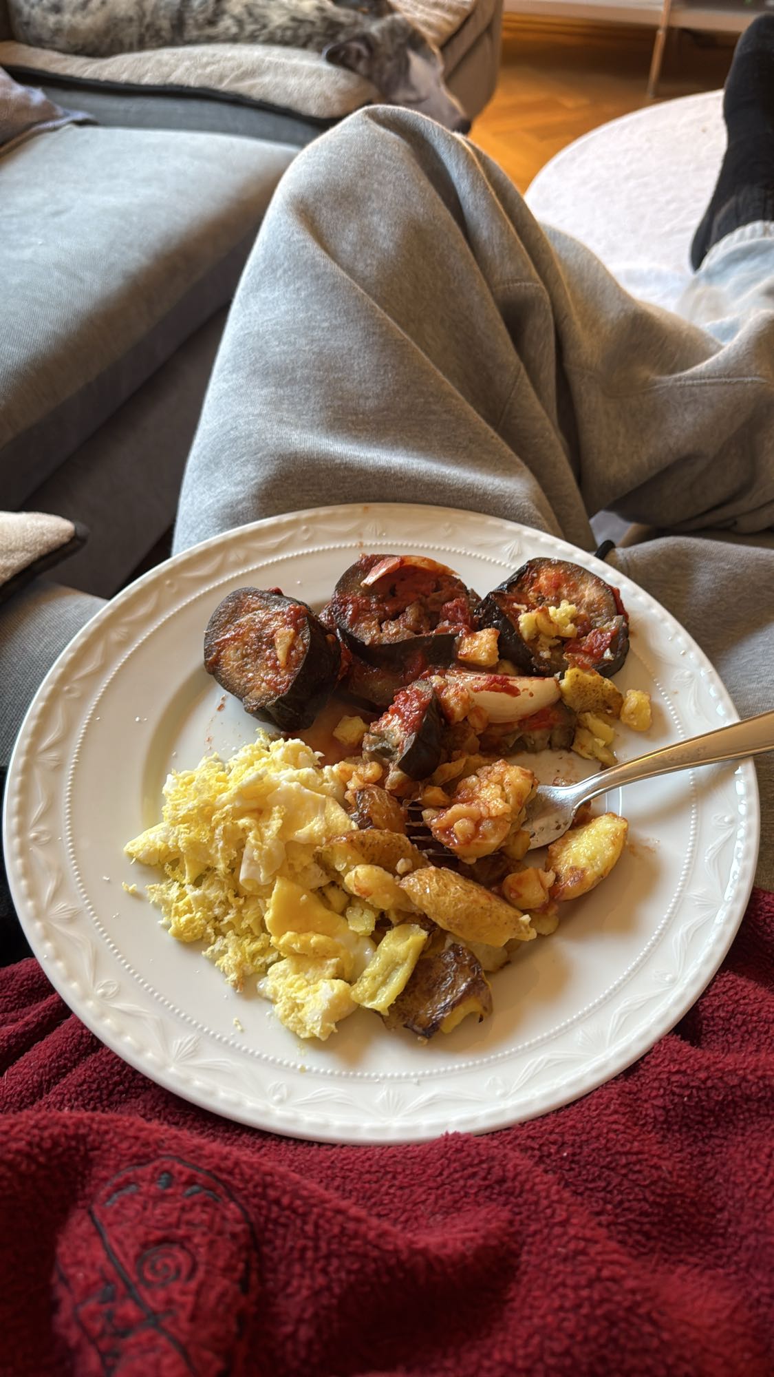 Aubergine & Egg Breakfast