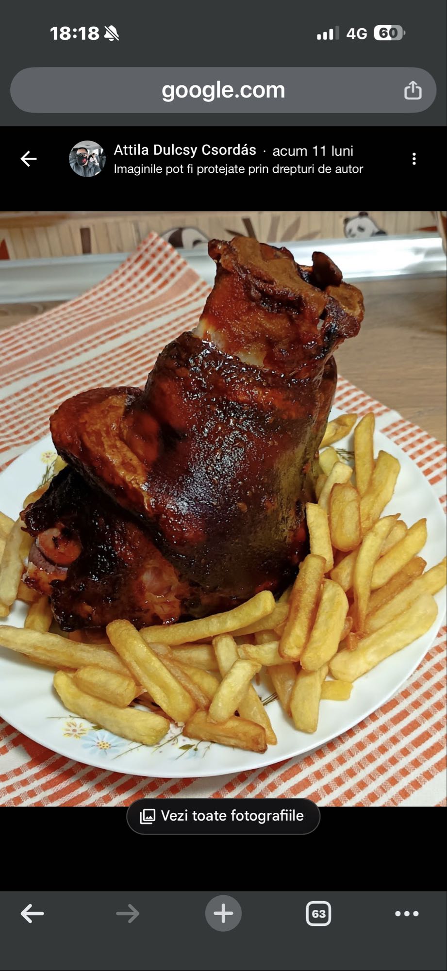 Ciolan cu cartofi prăjiți