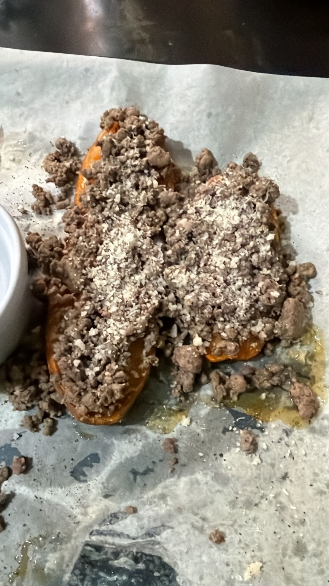 Cartofi dulci cu carne