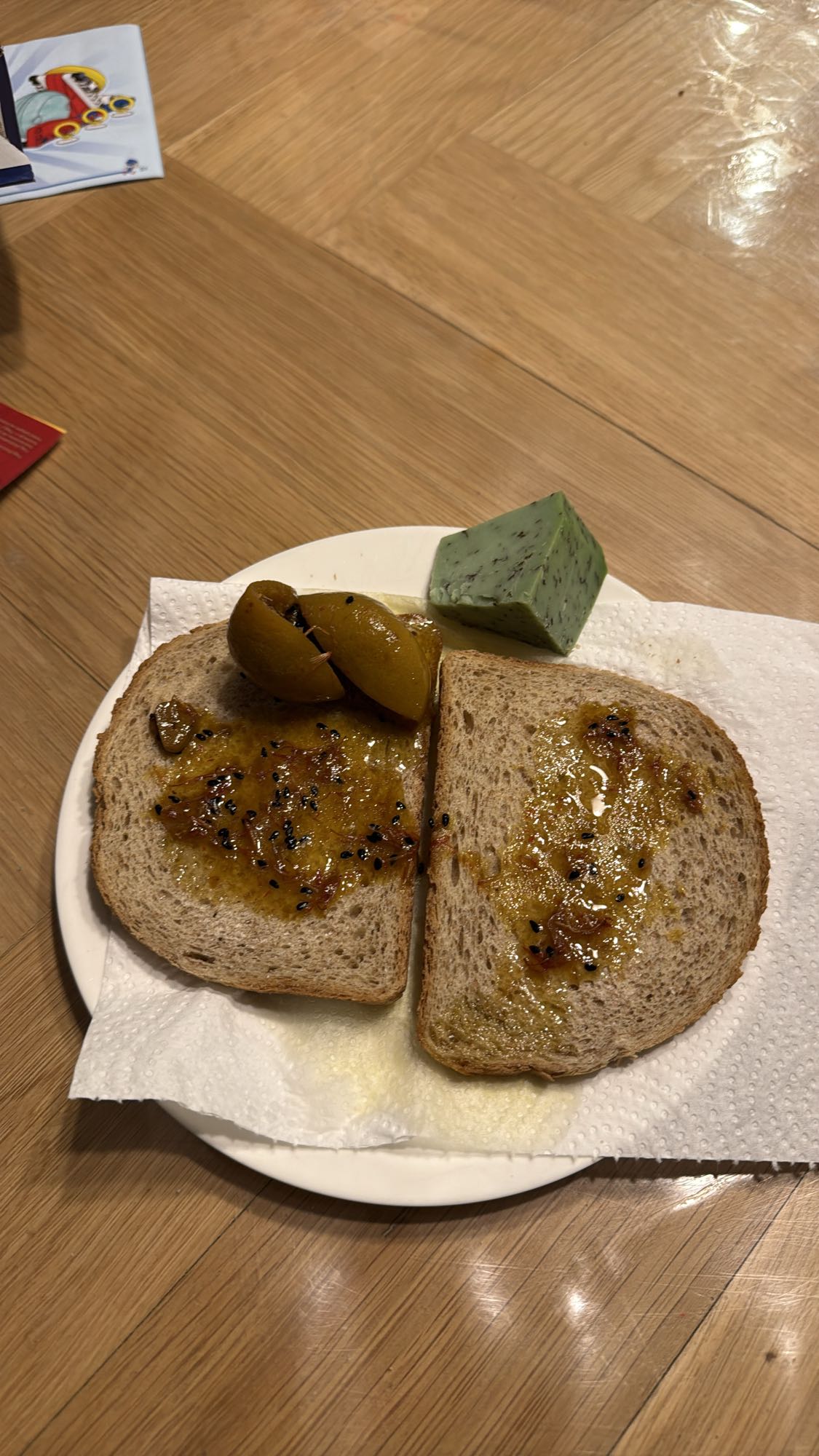 Jam Toast with Cheese