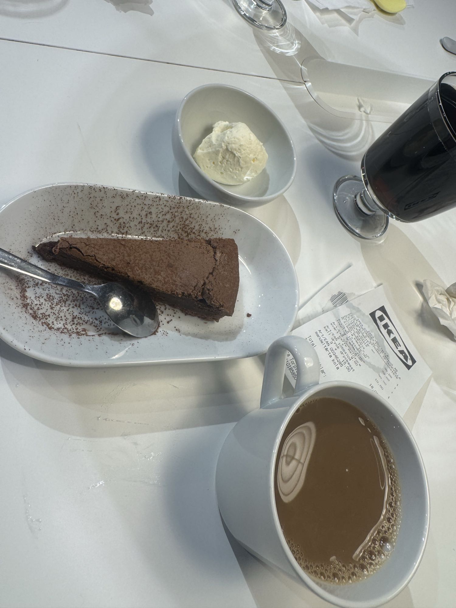 Chokladkaka med glass