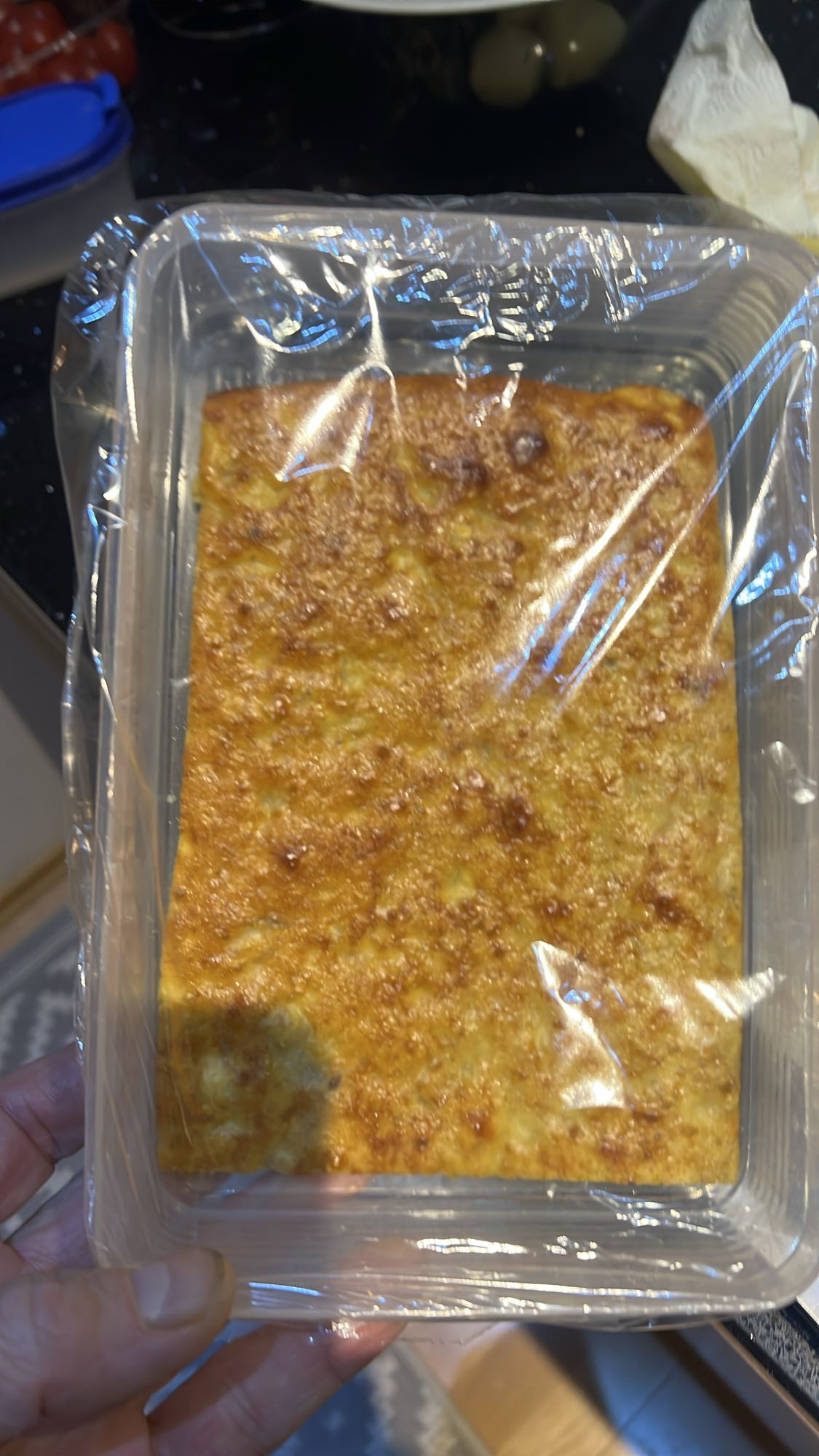 Owsianka z jajkami, budyniem proteinowym i bananem