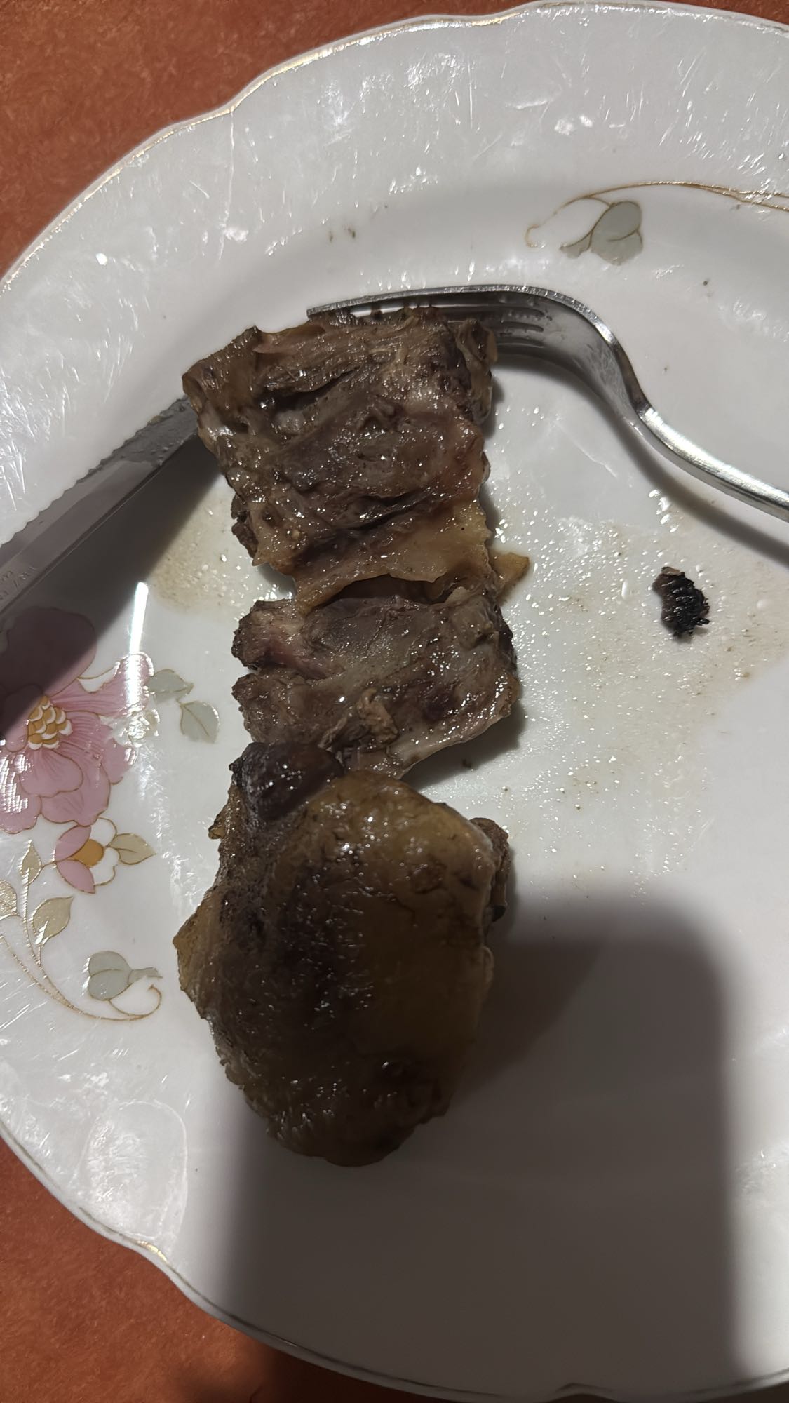 Boiled beef pieces