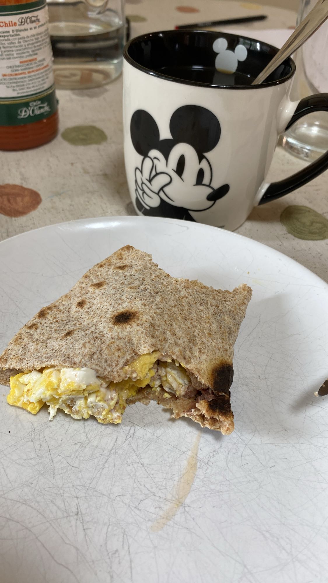 Quesadilla con huevo