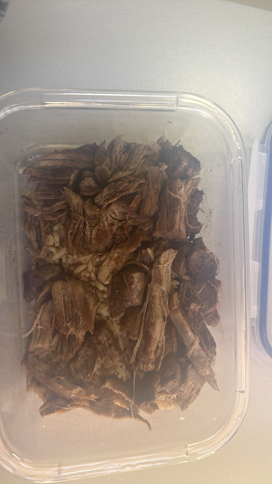 Shredded beef with rice