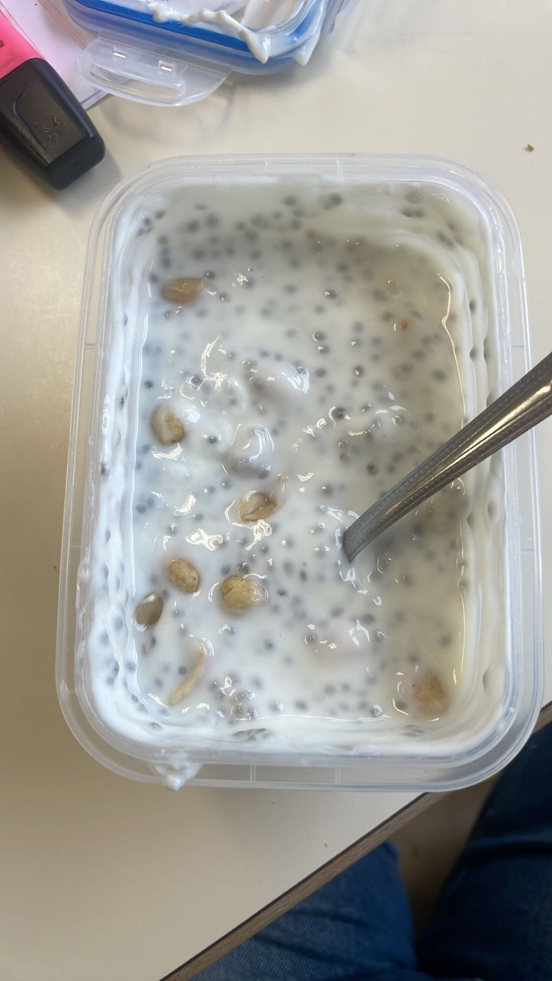 Yaourt graines chia noix