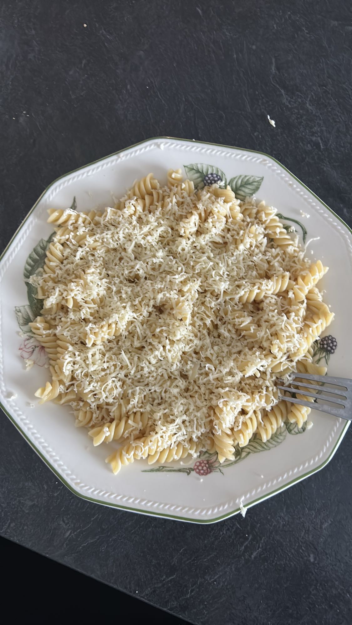 Pâtes au fromage râpé