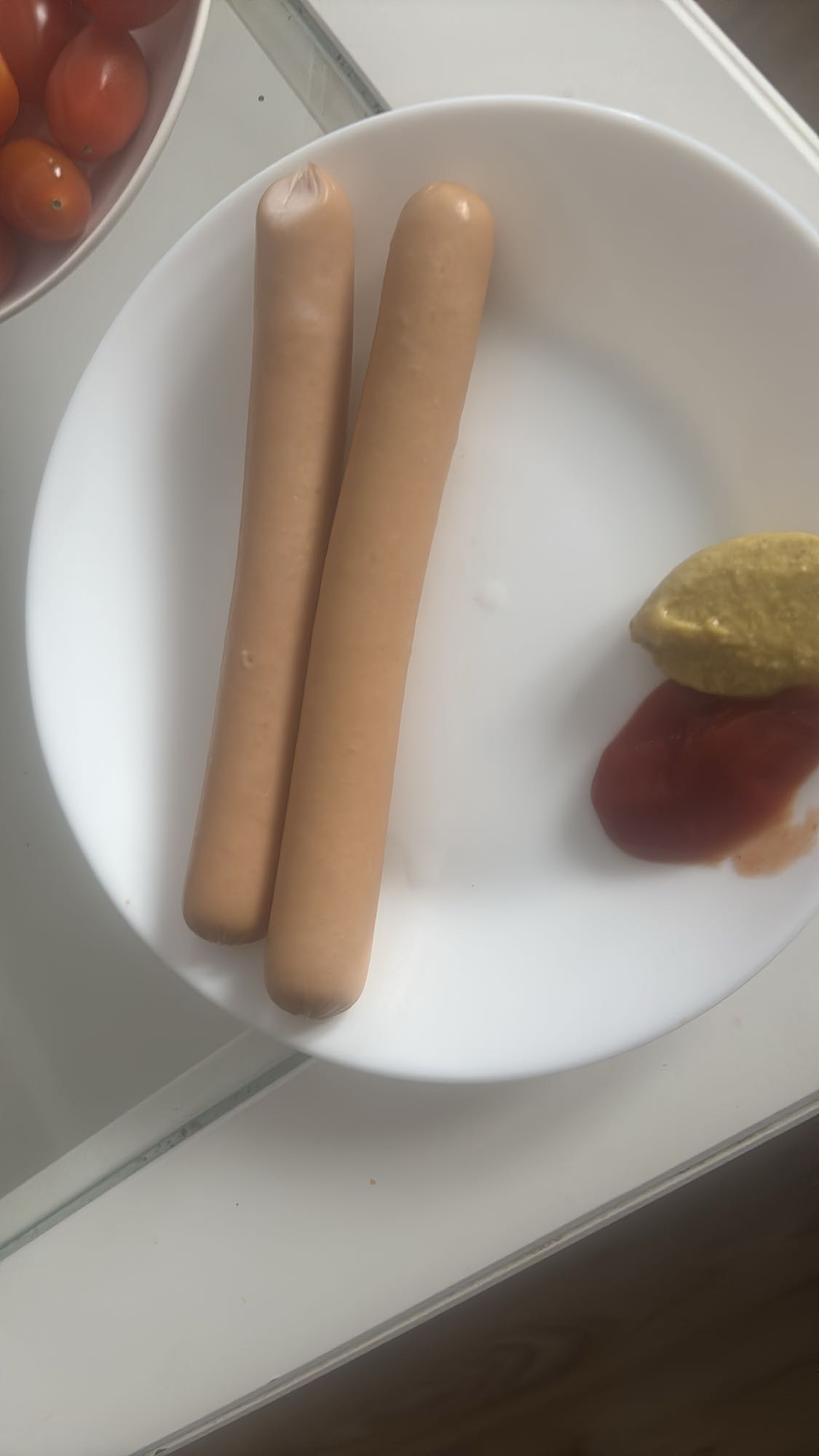 Parówki z musztardą