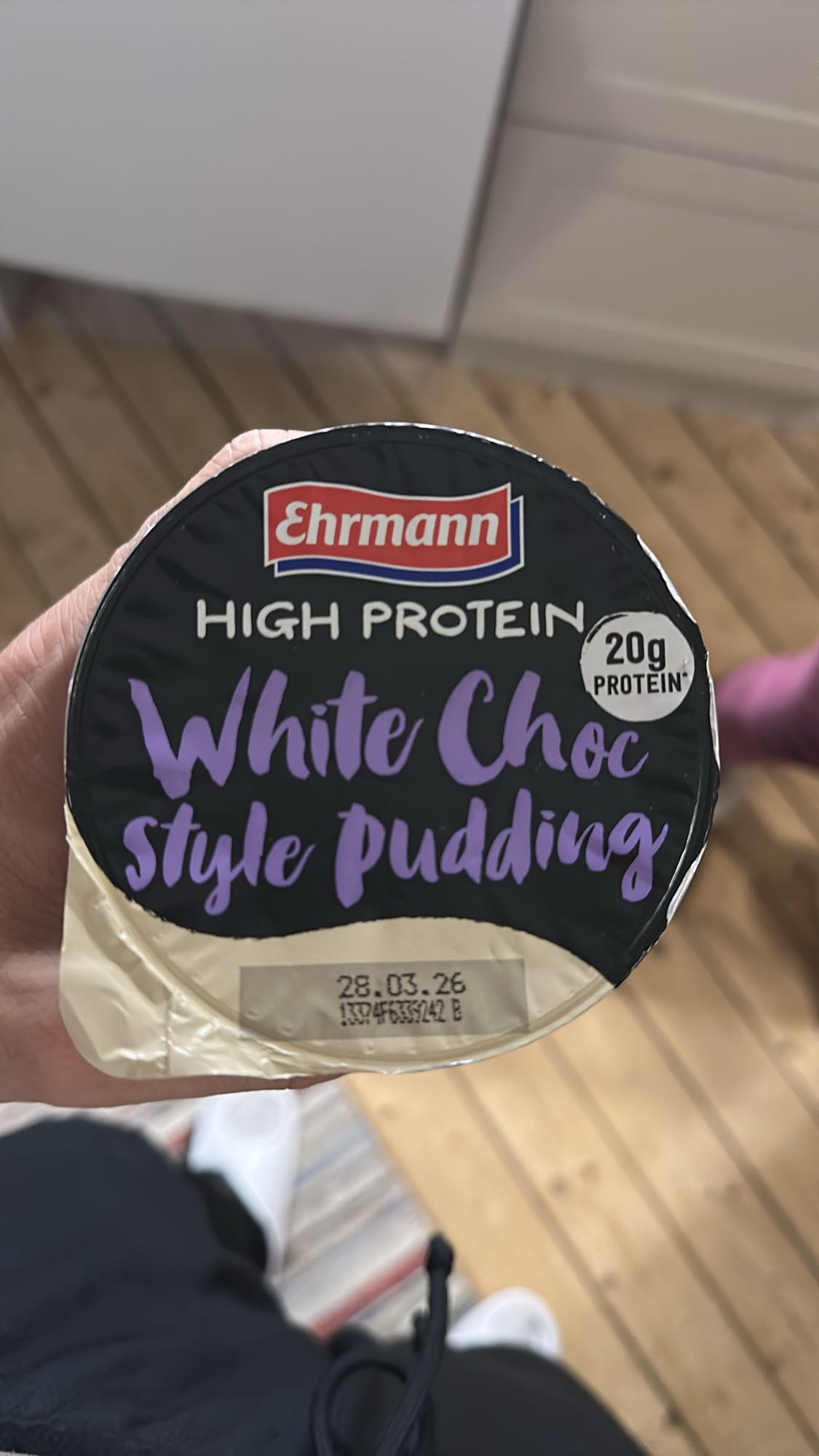 Vit choklad proteinpudding