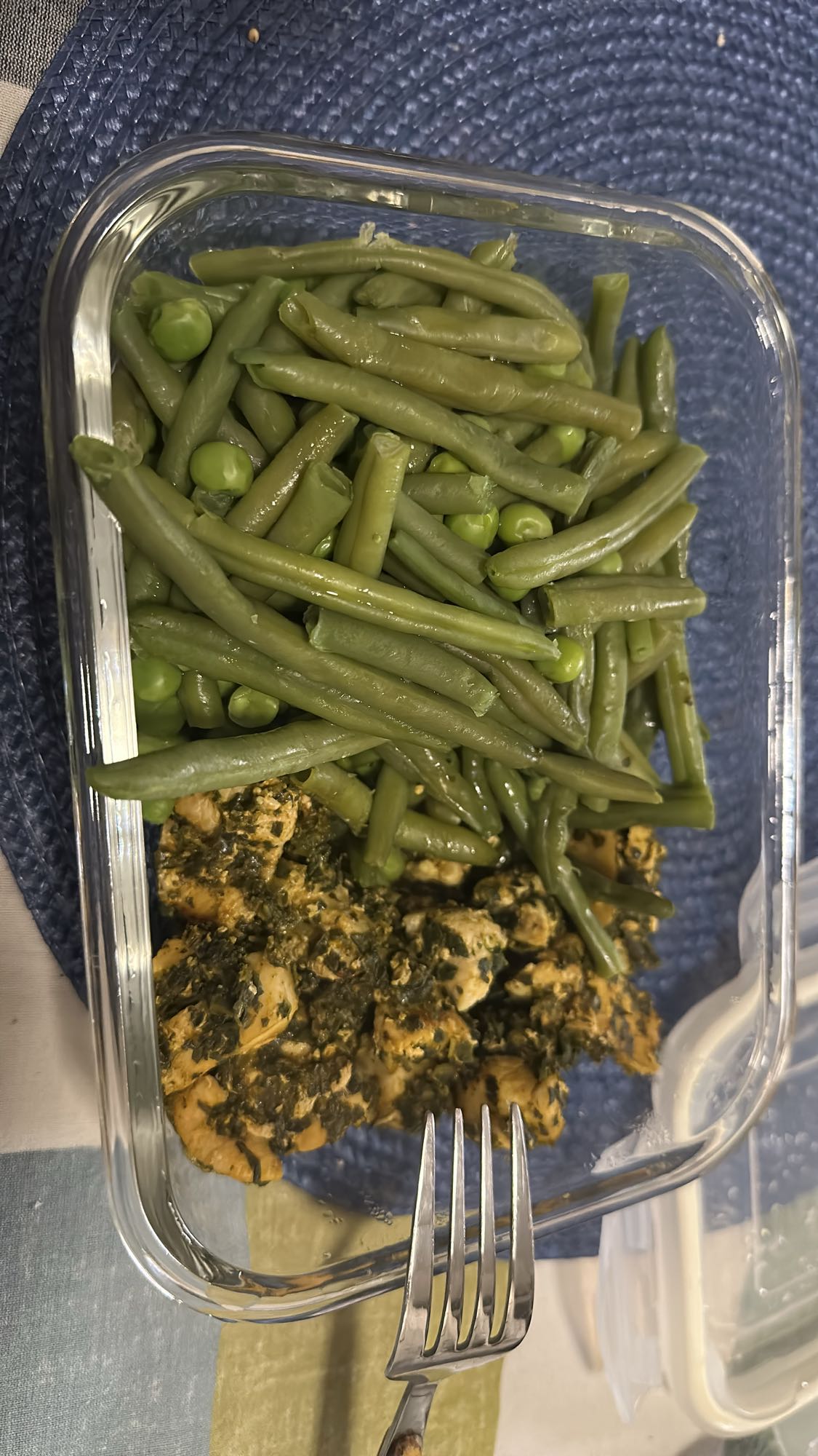 Kyckling med gröna bönor