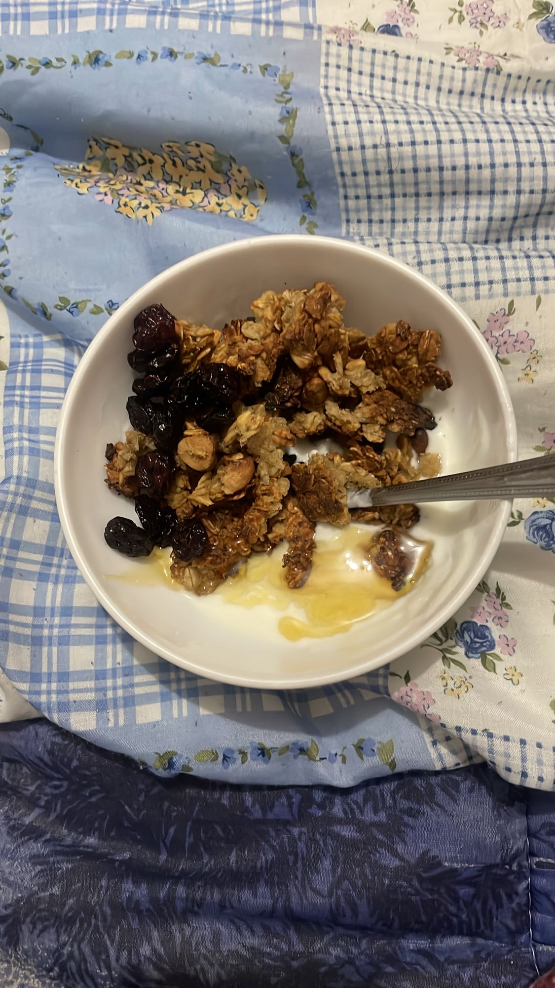 Yaourt granola et miel
