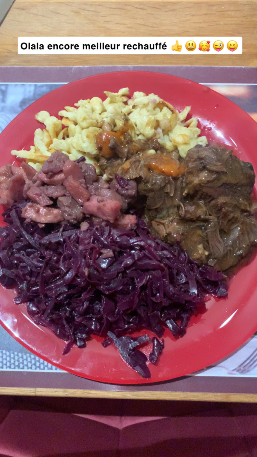 Choucroute et spaetzle