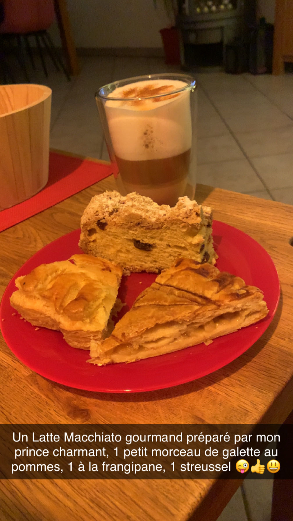 Pause sucrée latte et gâteaux