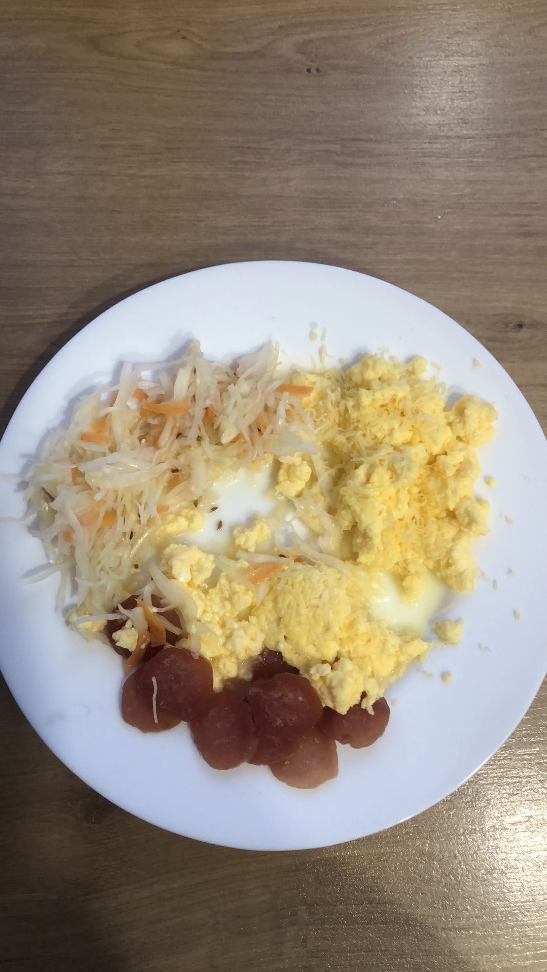 яичница с гарниром