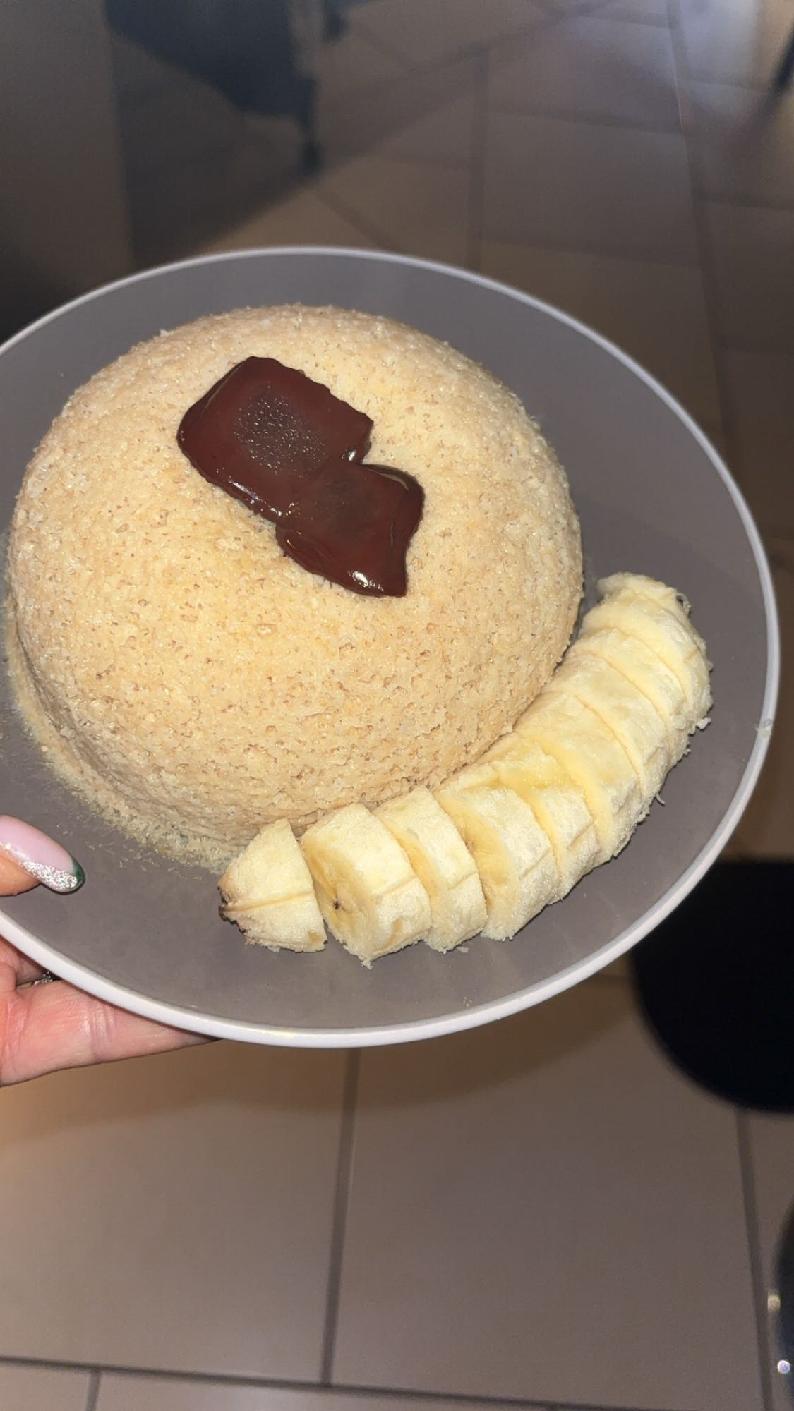 Porridge protéiné banane chocolat