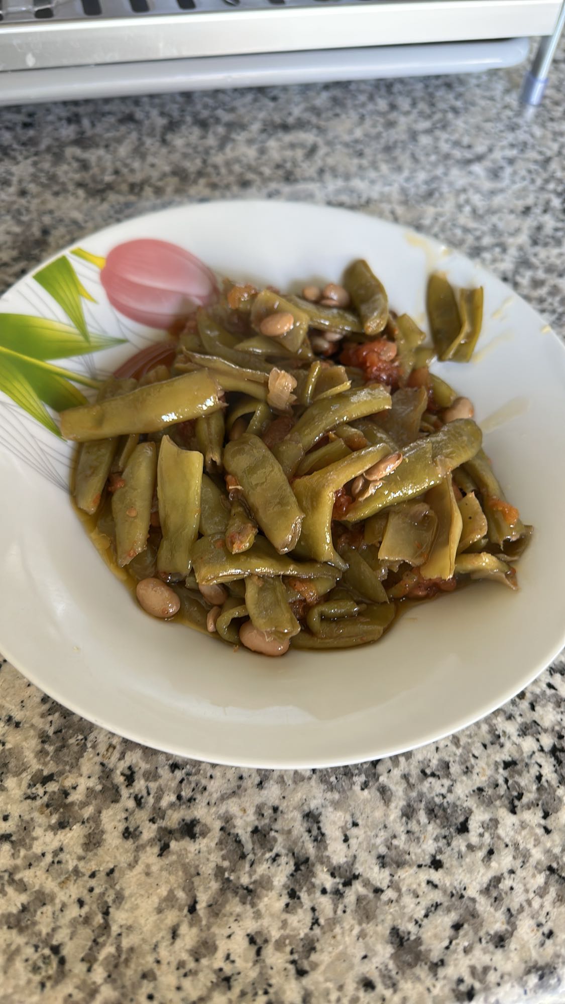 Green beans with beans