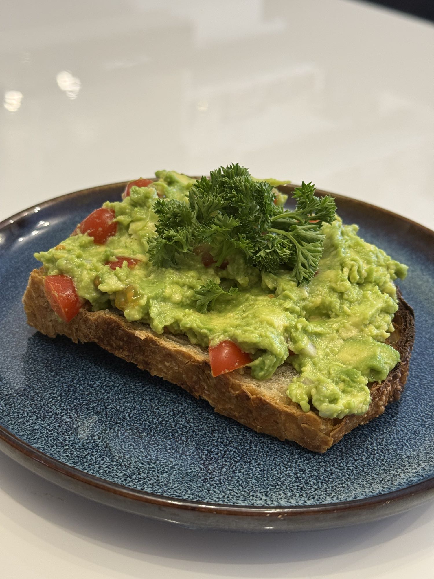 Tartine à l'avocat