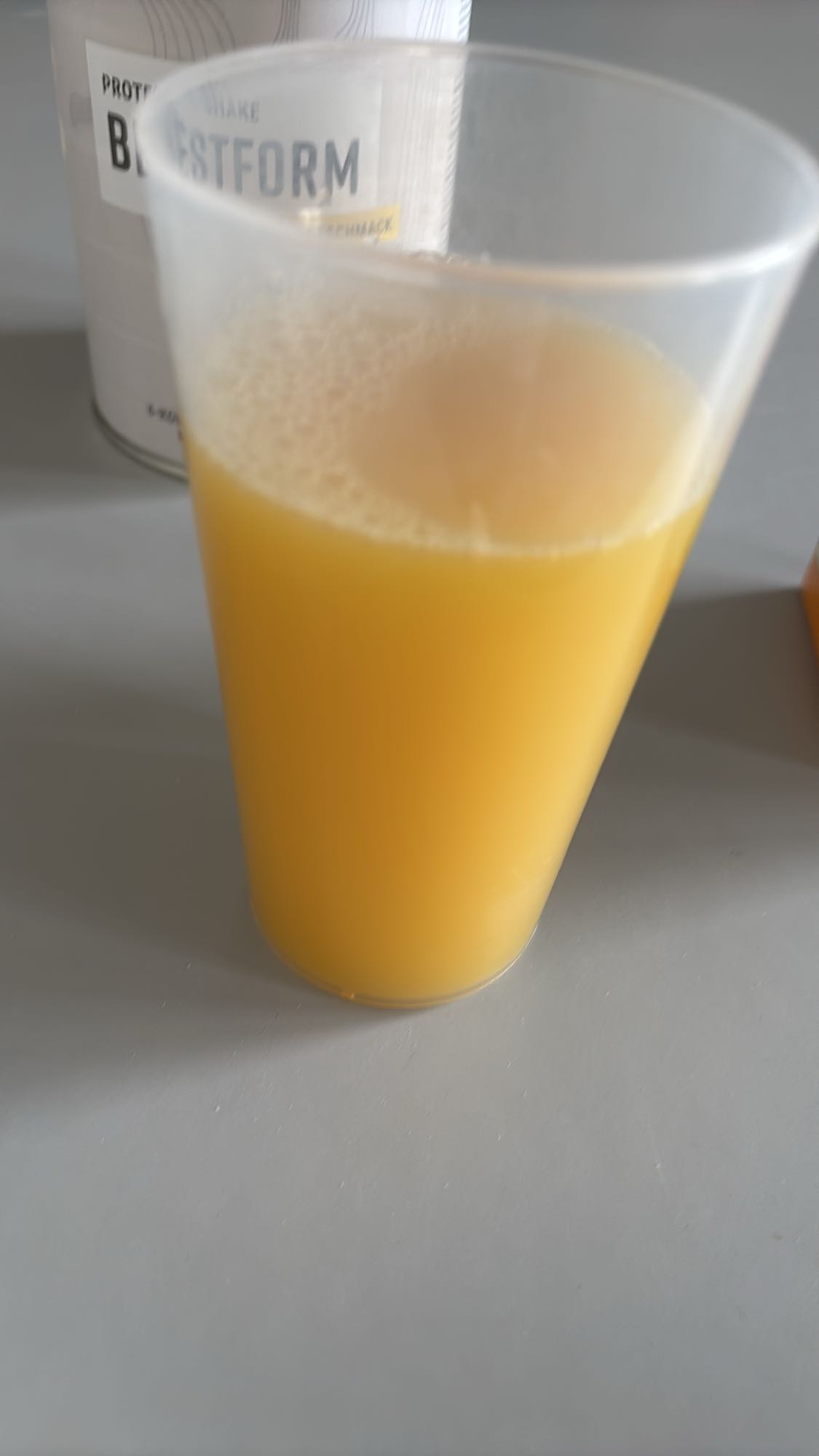 jus d'orange protéiné