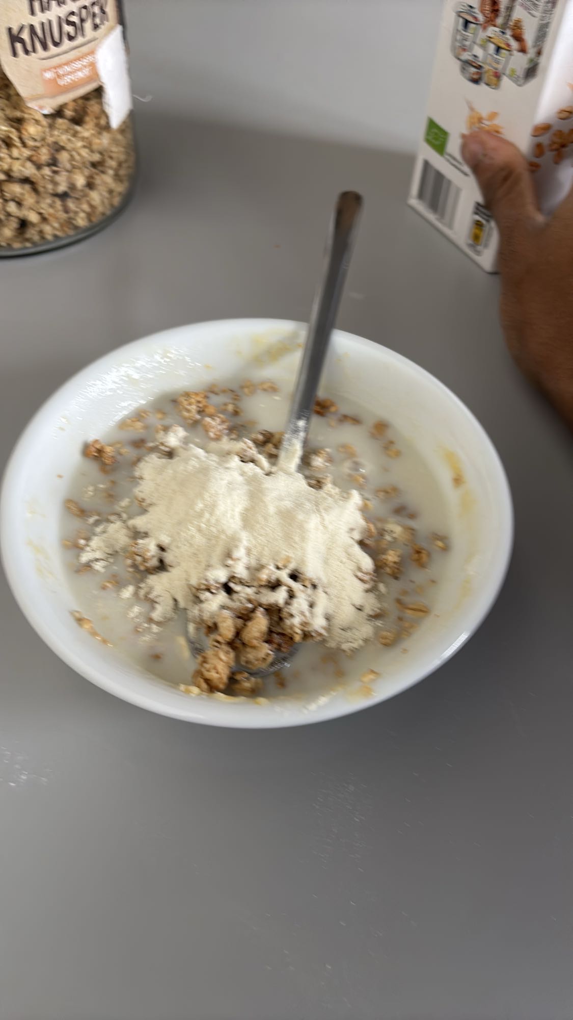 Granola protéinée au lait végétal