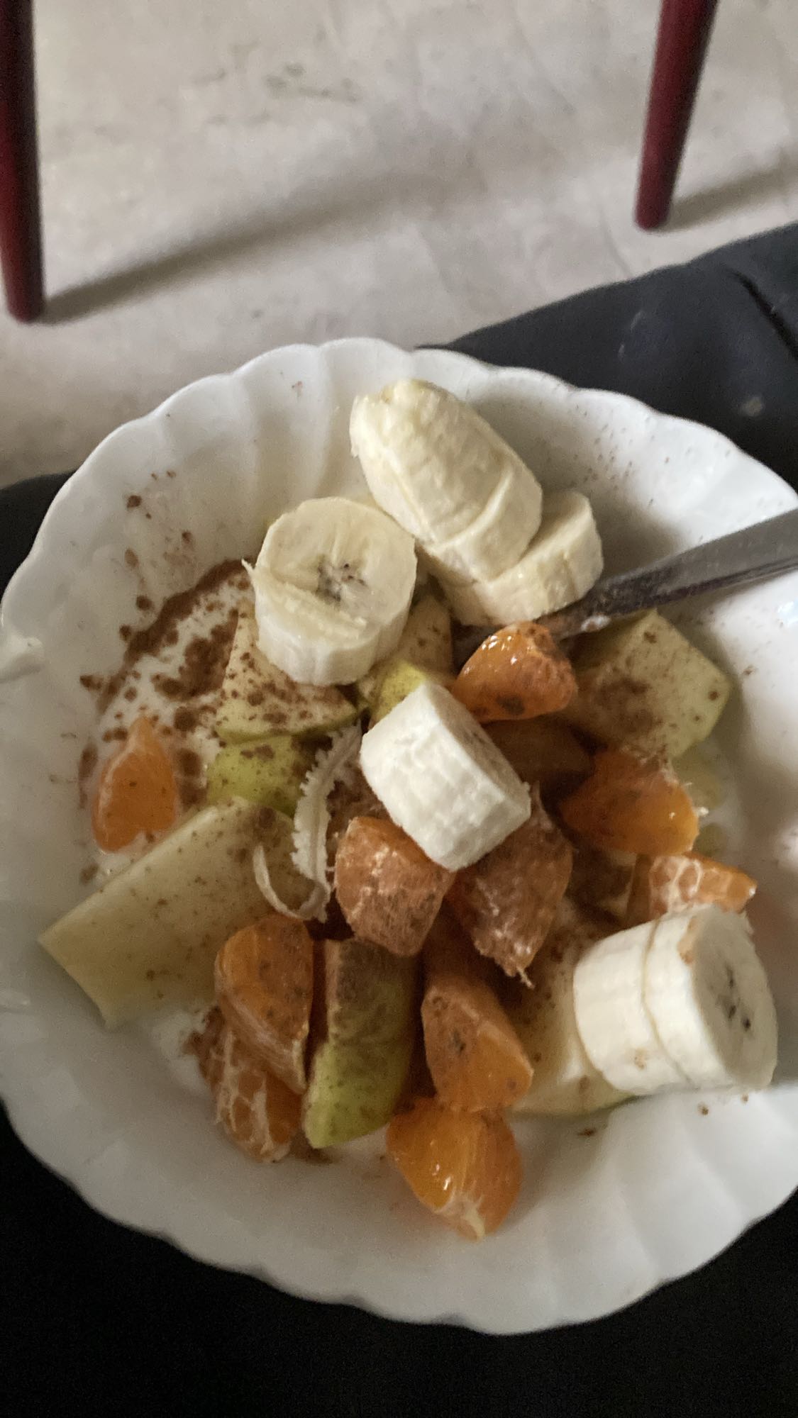 Fruktsallad med kanel