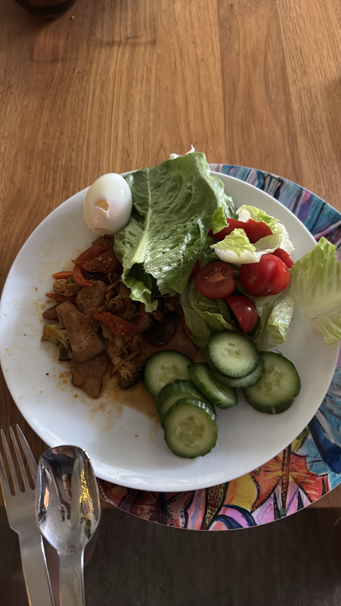 Grönsaksäggtallrik