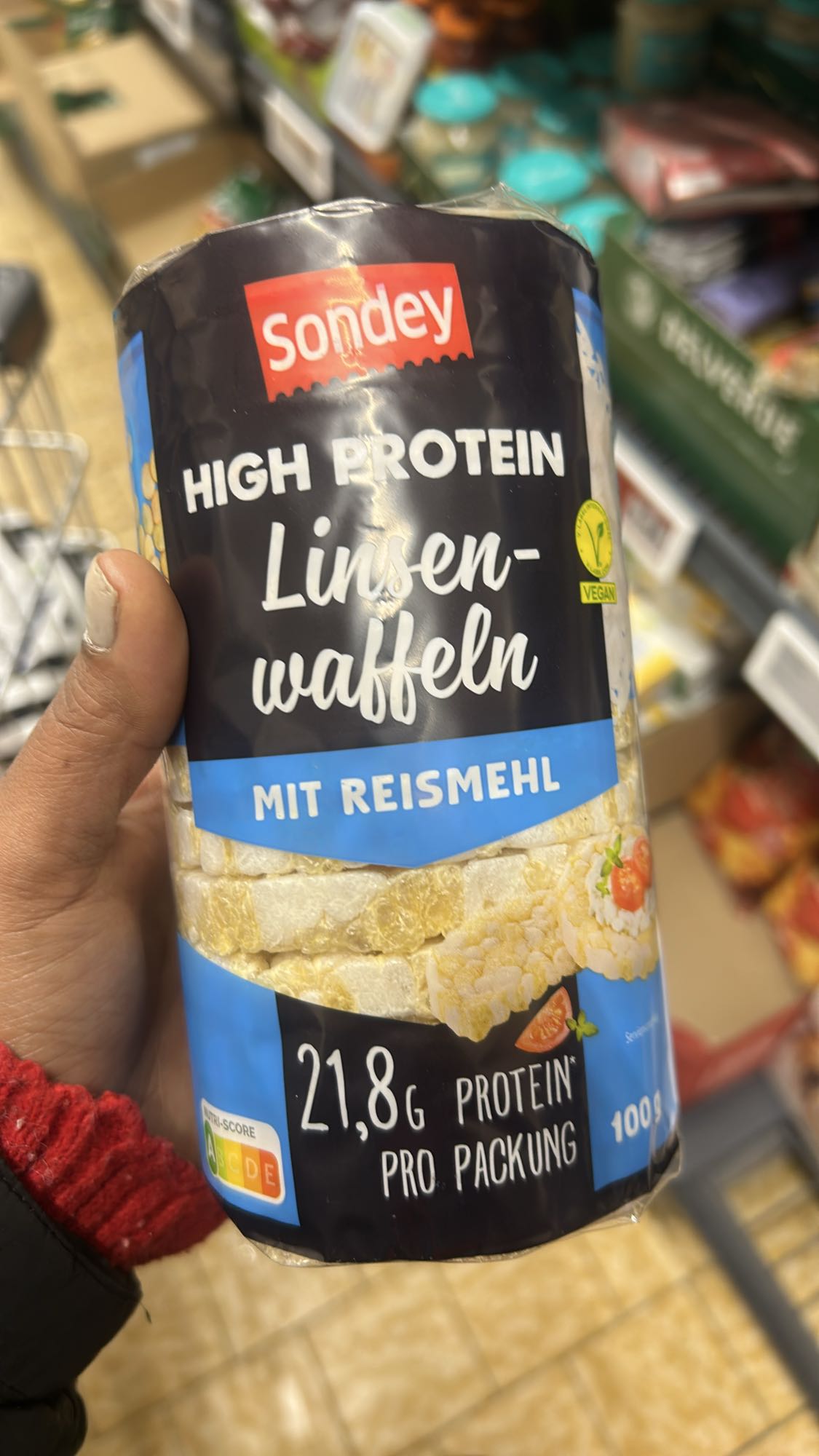 Linsenwaffeln mit Reismehl