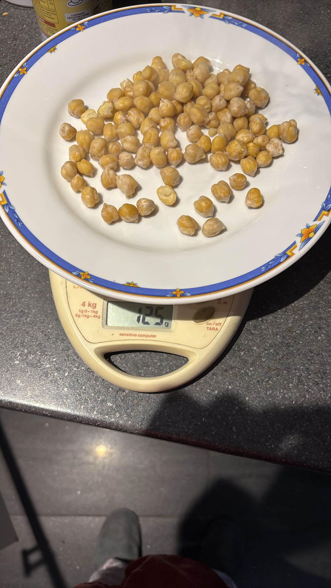 Pois chiches bouillis