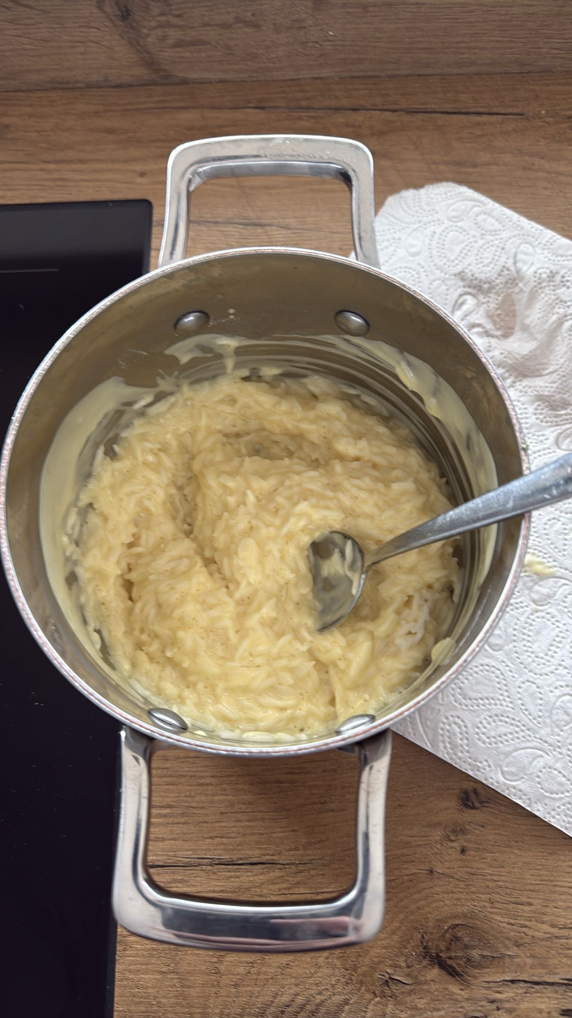 Reis mit Sauce Hollandaise