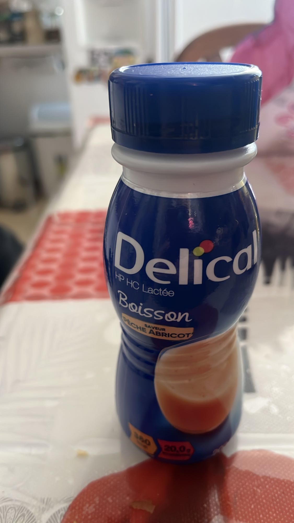 Boisson lactée pêche abricot