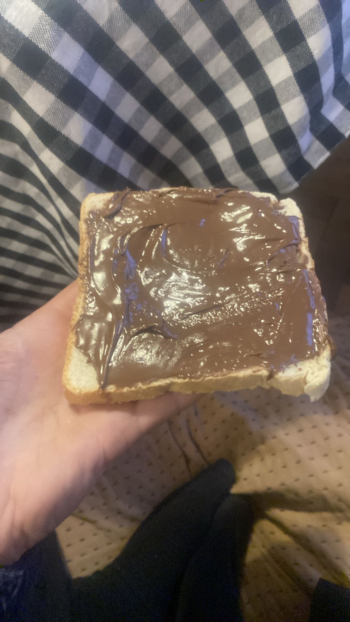 Brood met chocopasta