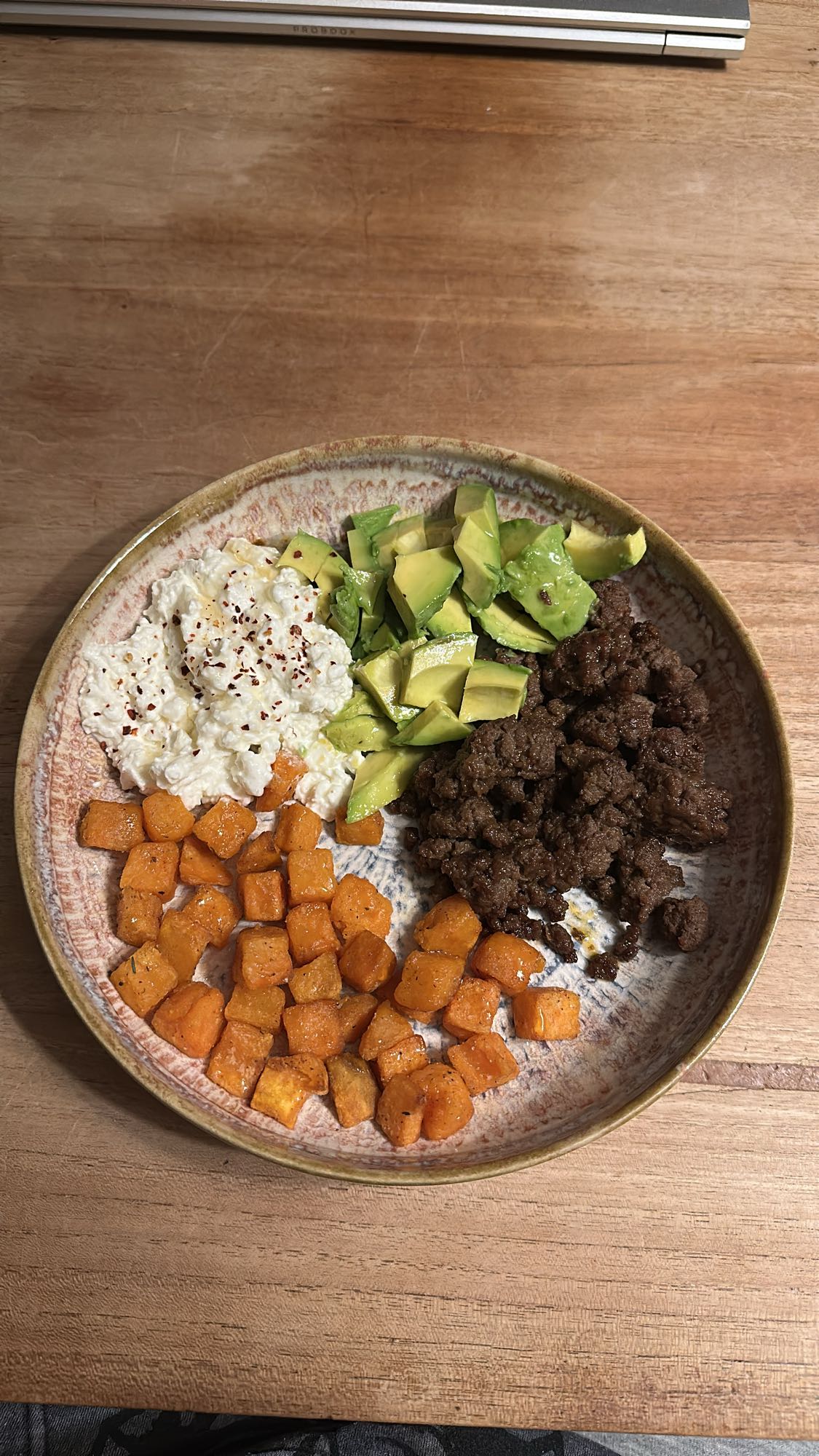 Gezonde schotel met rundvlees