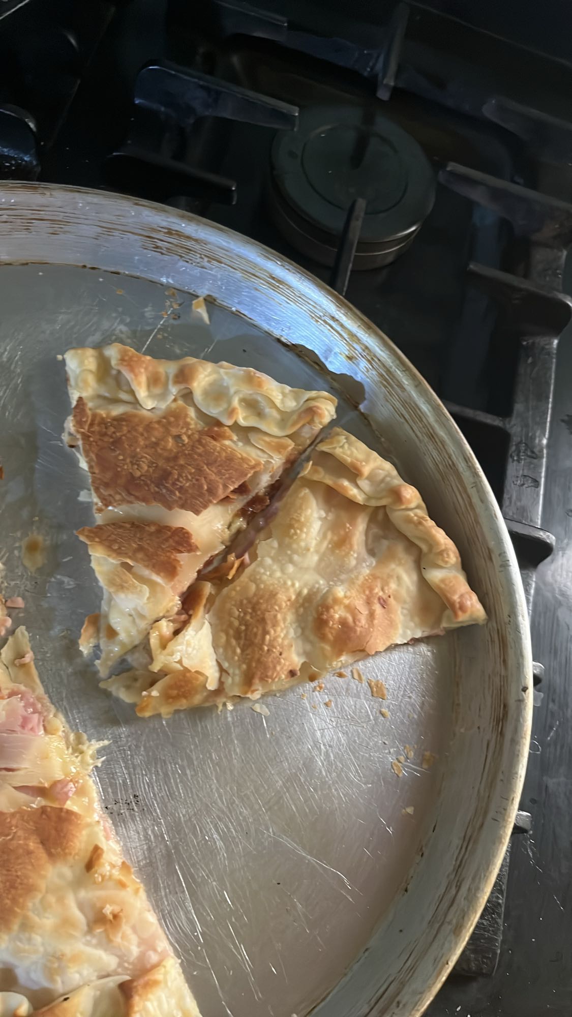 Tarta de jamón y queso