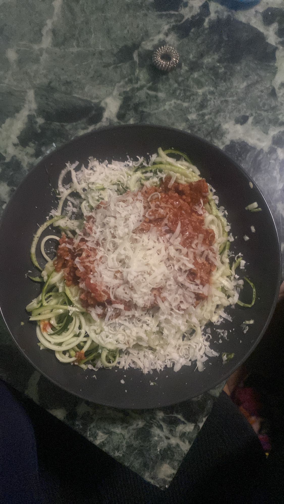 Zucchini Spaghetti Bolognese